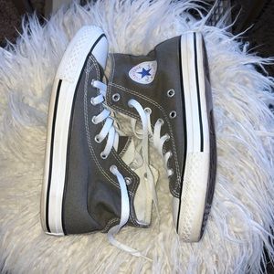 Kids Gray Converse Hi Tops